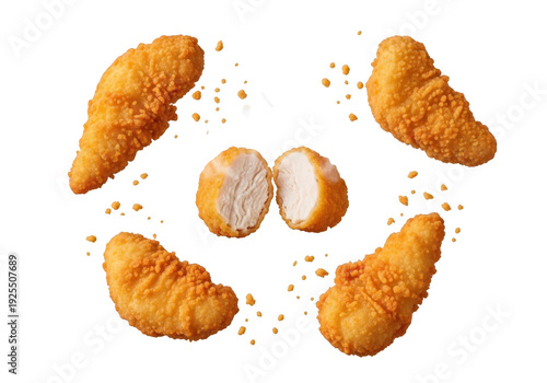 Wallpaper Mural Chicken nuggets isolated on transparent background Torontodigital.ca