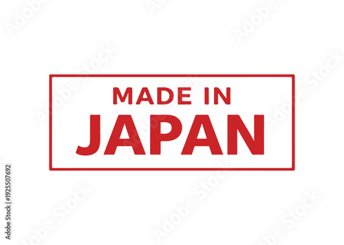 Made in Japan label vector
Made in vector label icon on a white background