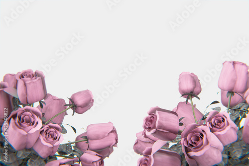 Billede på lærred isolated rose gray background