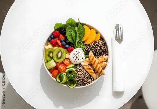 plate with vegetables
