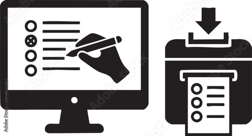 Remote ballot marking system silhouette