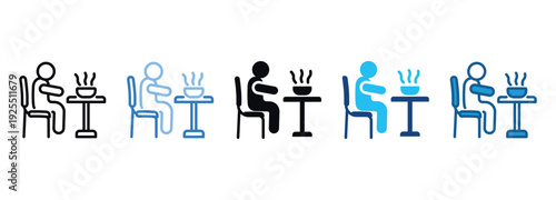 Eat Icon Set Multiple Style Of