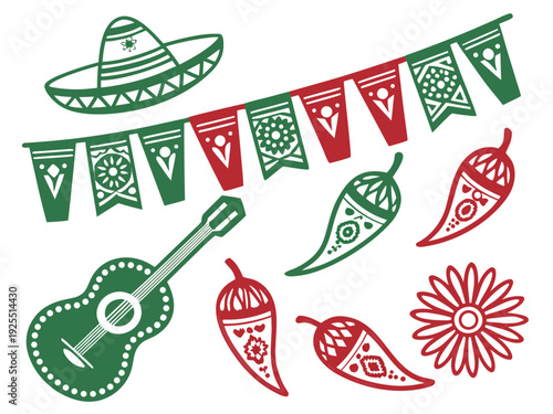 Cinco de Mayo Mexican Festival 5 de mayo celebration Cinco de Mayo holiday celebration illustration.