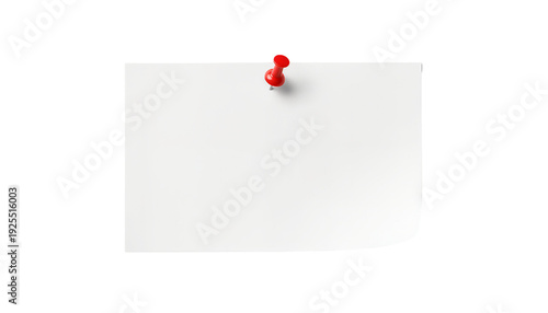 фотографія A sheet from a notepad pinned with a thumbtack