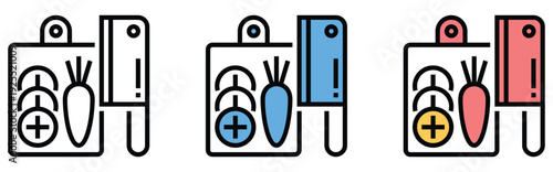 Three battery charging icons with plants growing inside energy cells for eco sustainability concept