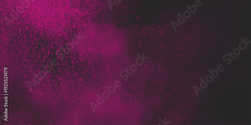 Explosion of pink dust on black background. Freeze motion of pink powder splash. hand painted on canvas in different colors and textures .
