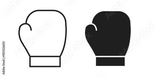 Boxing glove icon vector isolated on white background. Simple icon set.