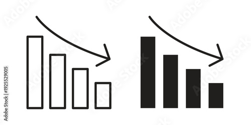 Chat arrow down icon vector isolated on white background. Simple icon set.