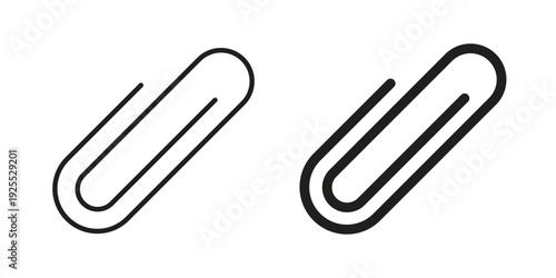 Clip icon vector isolated on white background. Simple icon set.