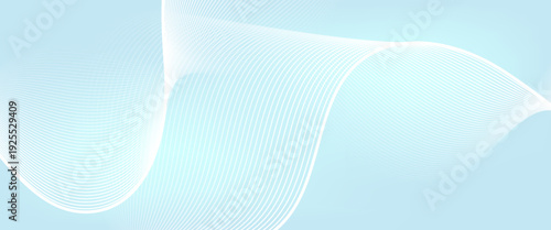 light blue abstract vector background featuring thin, flowing curved lines. Ideal for medical, wellness, and minimalist corporate designs.