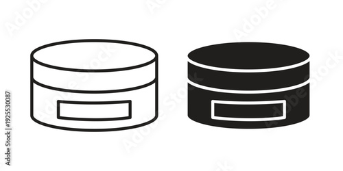 Cream icon vector isolated on white background. Simple icon set.