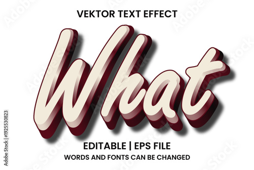 WHAT text effects can be edited
