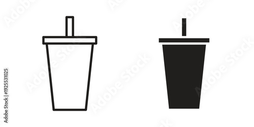 Drink icon vector isolated on white background. Simple icon set.