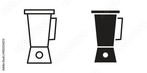 Food processor icon vector isolated on white background. Simple icon set.