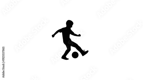 Video Child Playing Soccer