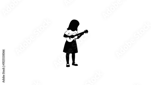 Video Cute Child Playing Guitar