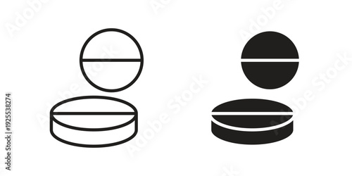 Medicine icon vector isolated on white background. Simple icon set.