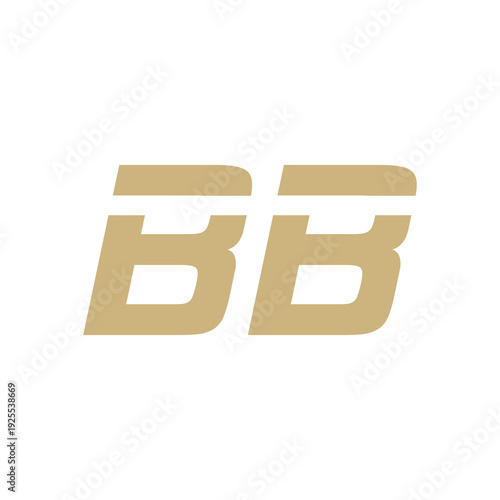 Letter BB logo icon isolated on white background