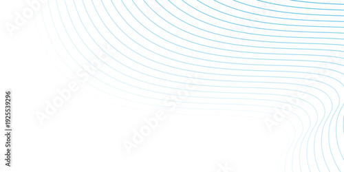 Vector abstract wave blue lines on white background template. background banner design eps10