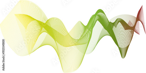 abstract multi g wave line on the white background image unique pattern graphics element modern summer creative gradient effect on the line vector illustration futuristic technological canvas template