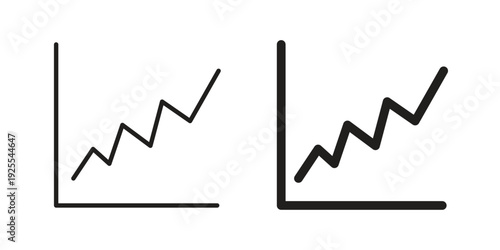 Stats icon vector isolated on white background. Simple icon set.