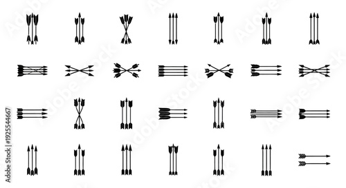 Set of various whisk icon designs on white background for cooking and baking