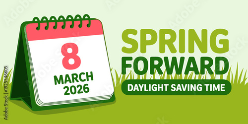 Daylight Saving Time Spring Forward Calendar