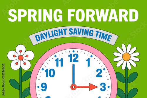 Daylight Saving Time Spring Forward Concept