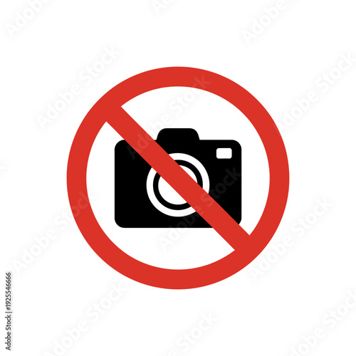No photography allowed sign symbol
