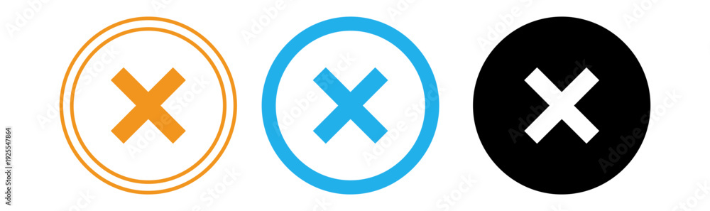 Obraz premium Cross symbol variations