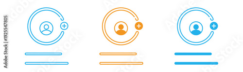 Infographic templates with user icons and connection symbols