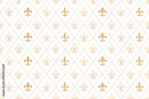  Fleur de lis Seamless pattern background