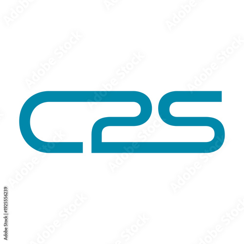 Letter C2S logo icon isolated on white background