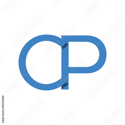 Free Download CP C P Letter Logo Design icon isolated on white background - GFXLoad