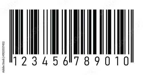 Retail Barcode Scanner Code Label Vector Illustration for Product Inventory Identification retail barcode scanner code label