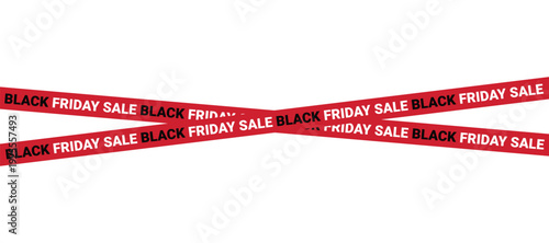 Black Friday Sale Caution Tape Vector Illustration for Shopping Promotion Retail black friday sale caution tape