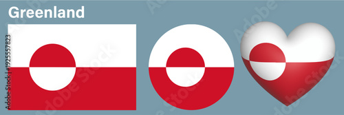 Free Download setGreenland flag icon vector illustration  - GFXLoad