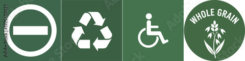 Variety of Public Service and Environmental Information Icons
