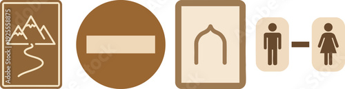 Diverse Minimalist Graphic Icon Set for Web and Apps