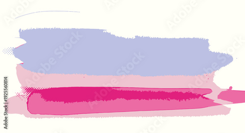 Vibrant watercolor brush strokes in pink and blue hues