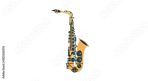Alto Saxophone Musical Instrument Close Up.