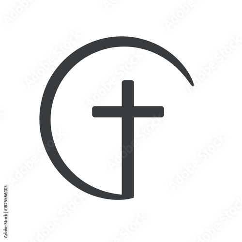 Christian catholic holy cross icon.