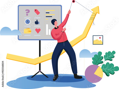 Time Management Concept with Clock and Task Checklist – Business Productivity Illustration