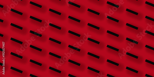 Red and black brick wall texture and solid bricks seamless pattern background. Architecture construction stone block brick wallpaper.	