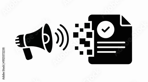 Content Marketing Strategy Digital Communication Icon Vector