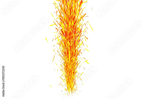 Vibrant Orange and Yellow Abstract Brush Strokes.