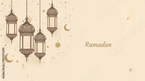 Abstract Elegant Ramadan Background Vector Illustration