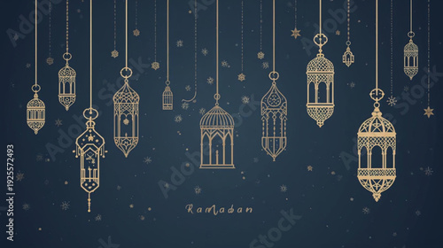 Abstract Elegant Ramadan Background Vector Illustration