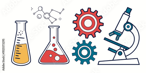 The intersection of science, technology, and discovery in a single visual representation