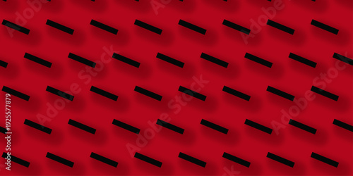 Red and black brick wall texture and solid bricks seamless pattern background. Architecture construction stone block brick wallpaper.	